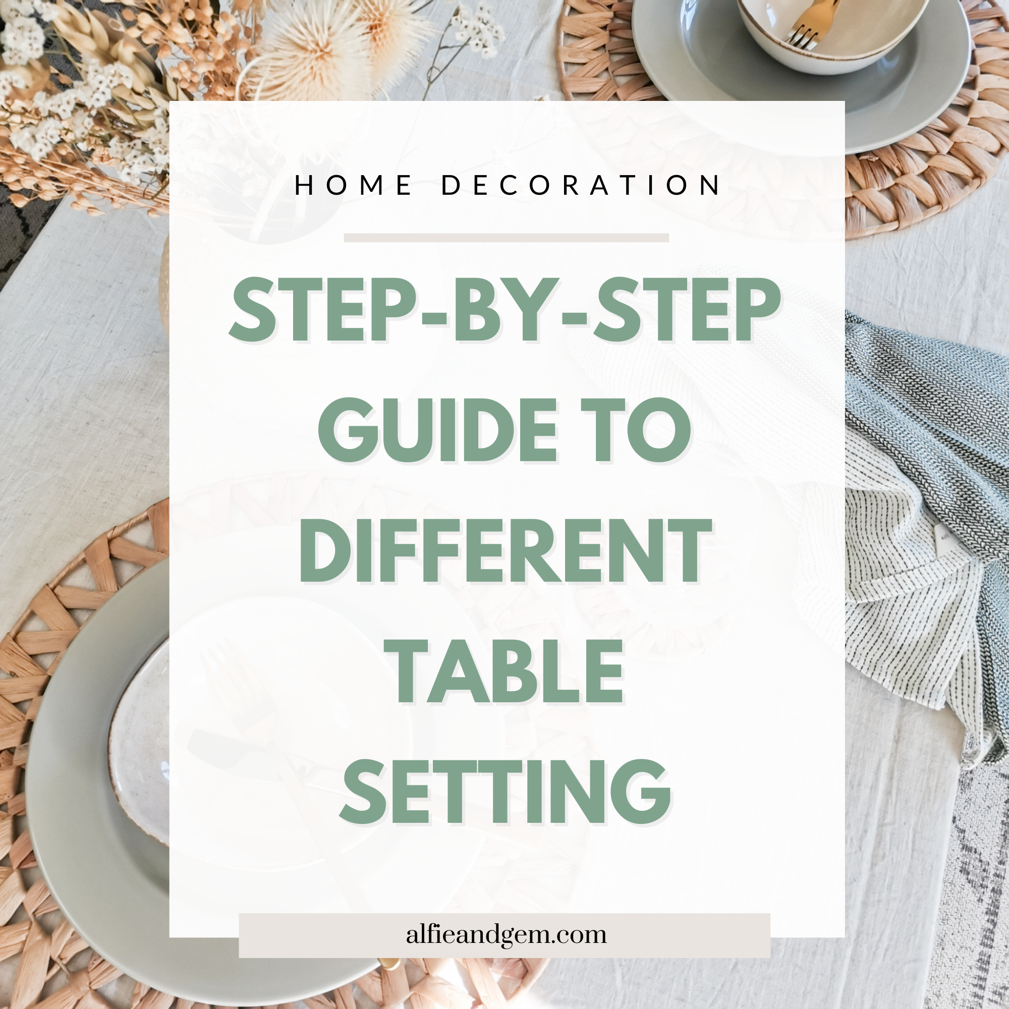 How to Set Basic, Casual, Formal Table: Easy Step-by-Step Instruction