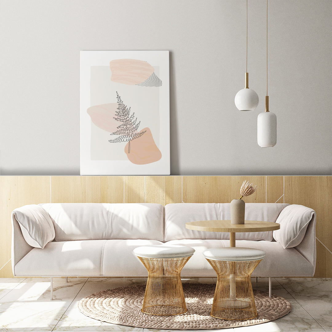 Botanical fern wall art for adding accent to your living room. Available in high quality digital format for instant printing.